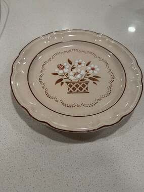 Cumberland MAYBLOSSOM Hand Decorated Stoneware Plate